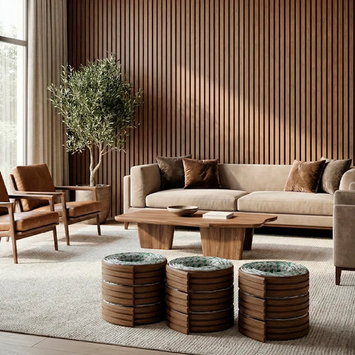 Kit Rolos de Paineis Ripados Autocolantes