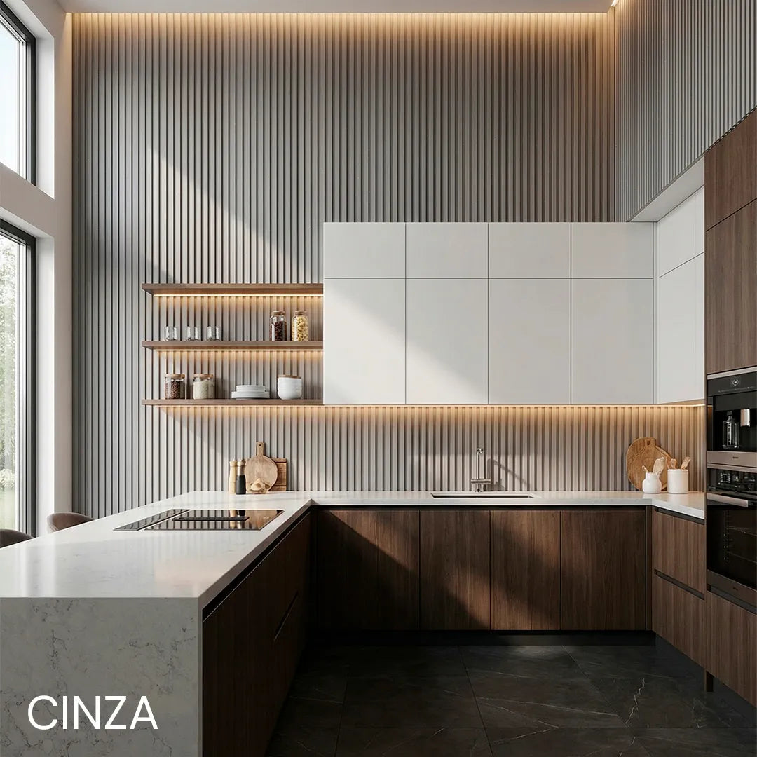 Kit Rolos de Paineis Ripados Autocolantes